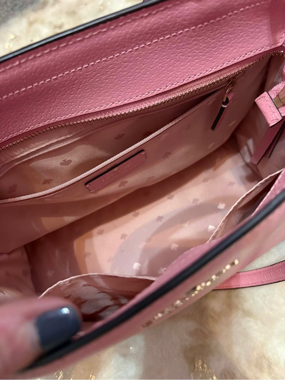 kate spade Pink Leather Structured Satchel - Picture 2 of 3